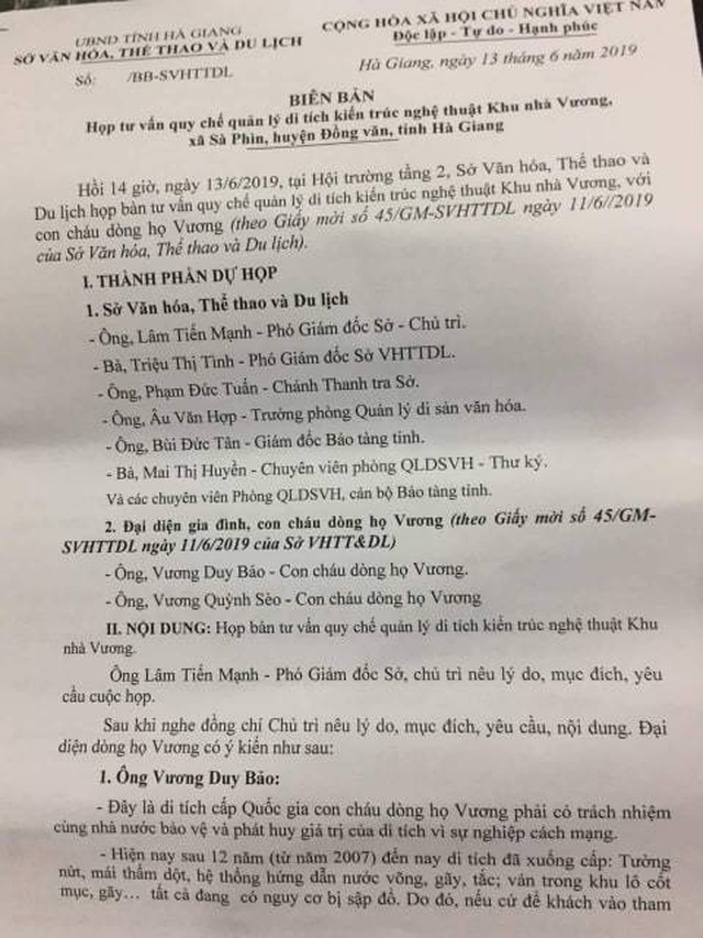 Ha Giang received the opinion of King Cat's grandson about dividing the fee to visit the Vuong mansion - 2 Ha Giang received the opinion of King Cat's grandson about dividing the fee to visit the Vuong mansion - 2