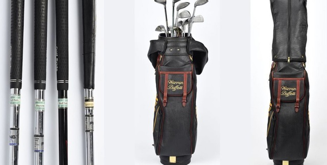 Bộ gậy golf gồm 14 chiếc từng được sở hữu bởi tỷ phú Warren Buffett. (Nguồn: RR Auction) Bộ gậy golf gồm 14 chiếc từng được sở hữu bởi tỷ phú Warren Buffett. (Nguồn: RR Auction)