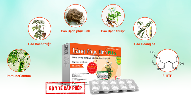 Thực hư công dụng hỗ trợ điều trị hội chứng ruột kích thích của Tràng Phục Linh Plus - 2 Thực hư công dụng hỗ trợ điều trị hội chứng ruột kích thích của Tràng Phục Linh Plus - 2