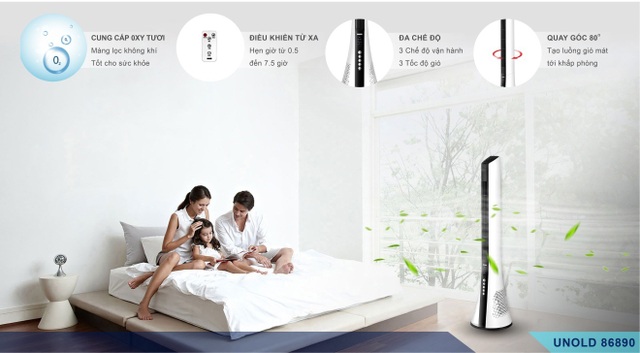 Quạt tháp lọc không khí Unold 86890: Giải pháp làm mát tuyệt vời cho người mắc bệnh về đường hô hấp - 4 Quạt tháp lọc không khí Unold 86890: Giải pháp làm mát tuyệt vời cho người mắc bệnh về đường hô hấp - 4