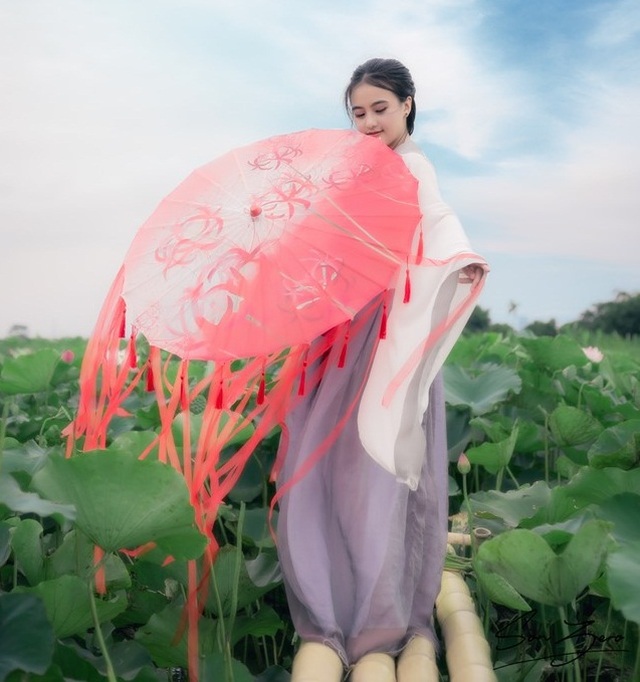 Nữ sinh chụp ảnh bên sen xinh đẹp như thần tiên tỷ tỷ gây sốt mạng - 13 Nữ sinh chụp ảnh bên sen xinh đẹp như thần tiên tỷ tỷ gây sốt mạng - 13