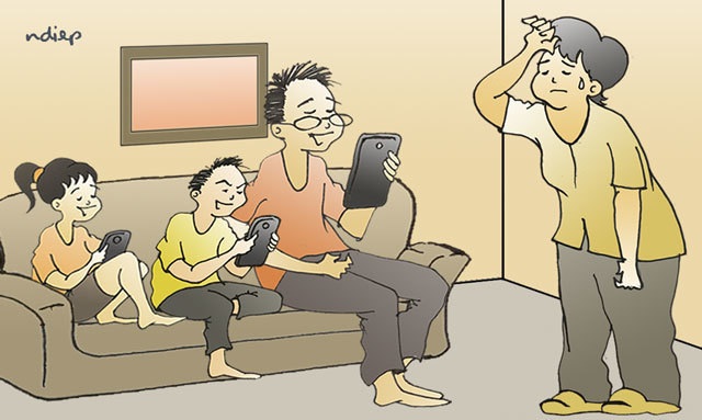 Chúng ta đang ôm điện thoại nhiều hơn nhìn vào mắt nhau! - 1 Chúng ta đang ôm điện thoại nhiều hơn nhìn vào mắt nhau! - 1