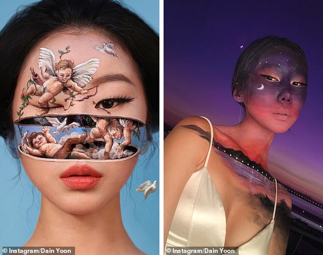 Choáng với biệt tài trang điểm gây ảo giác của “nữ thần make-up” - 2 Choáng với biệt tài trang điểm gây ảo giác của “nữ thần make-up” - 2