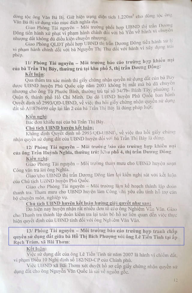 Chủ tịch huyện Phú Quốc ký văn bản cung cấp nhiều thông tin không đúng sự thật? - 7 Chủ tịch huyện Phú Quốc ký văn bản cung cấp nhiều thông tin không đúng sự thật? - 7