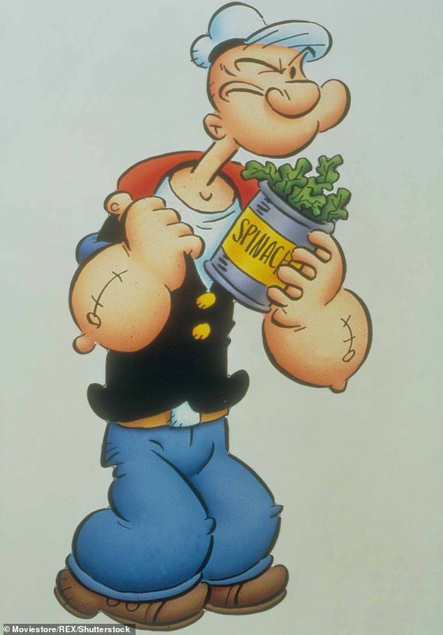 Thủy thủ Popeye cường tráng bất ngờ nhờ rau chân vịt là... có thật