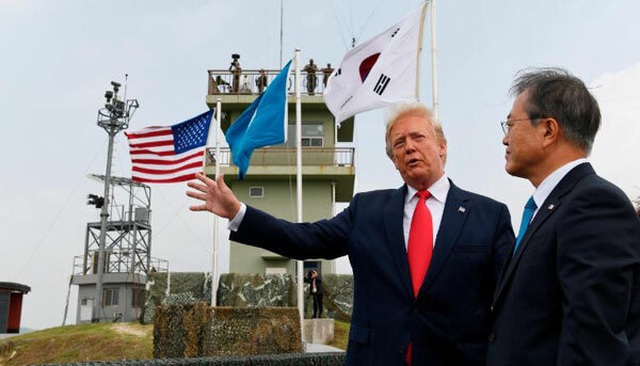 Tổng thống Trump tới khu phi quân sự Hàn - Triều, sắp gặp ông Kim Jong-un