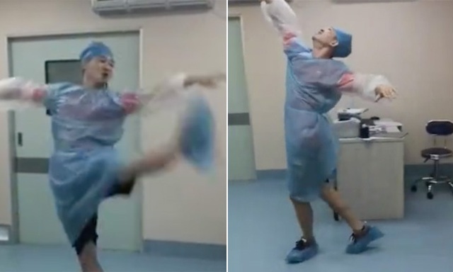Chồng nhà người ta: Nhảy múa “điên cuồng” trong phòng sinh để giúp vợ giảm đau! - 1 Chồng nhà người ta: Nhảy múa “điên cuồng” trong phòng sinh để giúp vợ giảm đau! - 1
