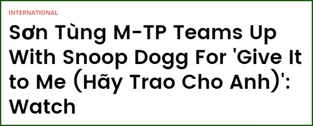“Hãy trao cho anh” của Sơn Tùng M-TP được Billboard giới thiệu - 1 “Hãy trao cho anh” của Sơn Tùng M-TP được Billboard giới thiệu - 1