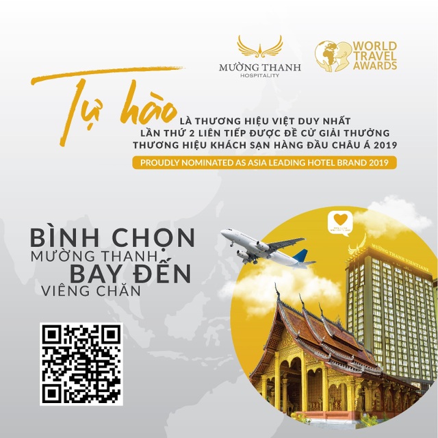 Mường Thanh tiếp tục lọt đề cử Thương hiệu khách sạn hàng đầu Châu Á 2019 của WTA - 2 Mường Thanh tiếp tục lọt đề cử Thương hiệu khách sạn hàng đầu Châu Á 2019 của WTA - 2