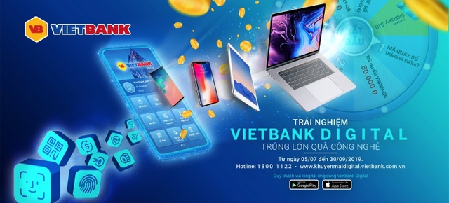 Vietbank khuyến mãi lớn nhân dịp ra mắt Mobile Banking Vietbank Digital - 1 Vietbank khuyến mãi lớn nhân dịp ra mắt Mobile Banking Vietbank Digital - 1