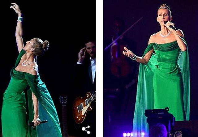 Celine Dion tràn đầy năng lượng trên sân khấu - 4 Celine Dion tràn đầy năng lượng trên sân khấu - 4