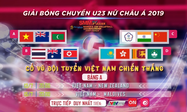 Giải Vô địch Bóng chuyền Nữ U23 Châu Á phát sóng độc quyền trên VTVcab - 1 Giải Vô địch Bóng chuyền Nữ U23 Châu Á phát sóng độc quyền trên VTVcab - 1