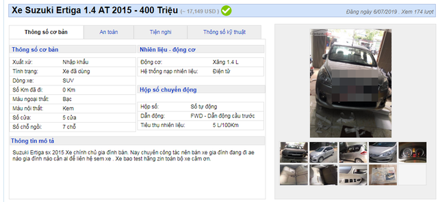 Nhiều mẫu xe đa dụng cũ hạ giá đồng loạt dưới 400 triệu đồng - 7 Nhiều mẫu xe đa dụng cũ hạ giá đồng loạt dưới 400 triệu đồng - 7