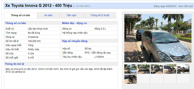 Nhiều mẫu xe đa dụng cũ hạ giá đồng loạt dưới 400 triệu đồng - 6 Nhiều mẫu xe đa dụng cũ hạ giá đồng loạt dưới 400 triệu đồng - 6