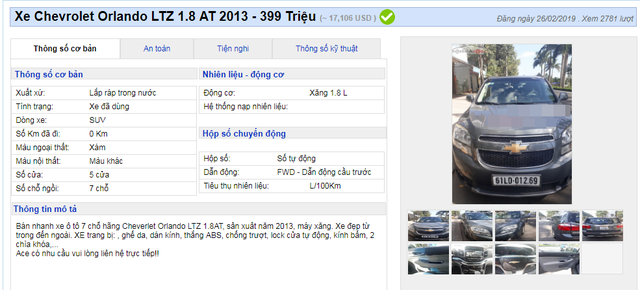 Nhiều mẫu xe đa dụng cũ hạ giá đồng loạt dưới 400 triệu đồng - 5 Nhiều mẫu xe đa dụng cũ hạ giá đồng loạt dưới 400 triệu đồng - 5