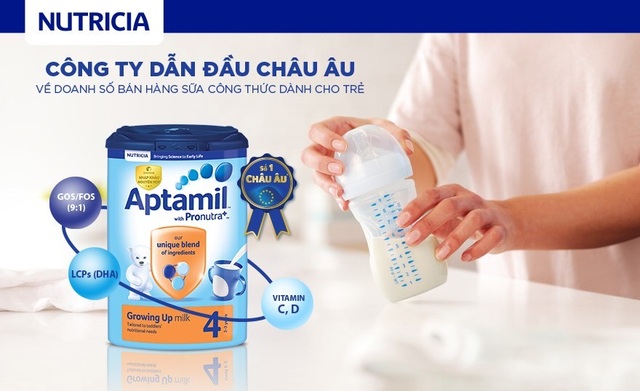 Sữa công thức Aptamil giúp tăng cường hệ miễn dịch, hỗ trợ trẻ phát triển toàn diện - 1 Sữa công thức Aptamil giúp tăng cường hệ miễn dịch, hỗ trợ trẻ phát triển toàn diện - 1
