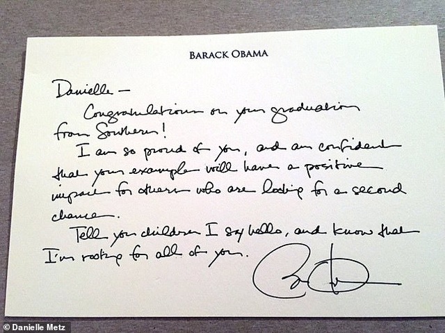 Lá thư ông Obama tự tay viết cho tù nhân được khoan hồng gây 
