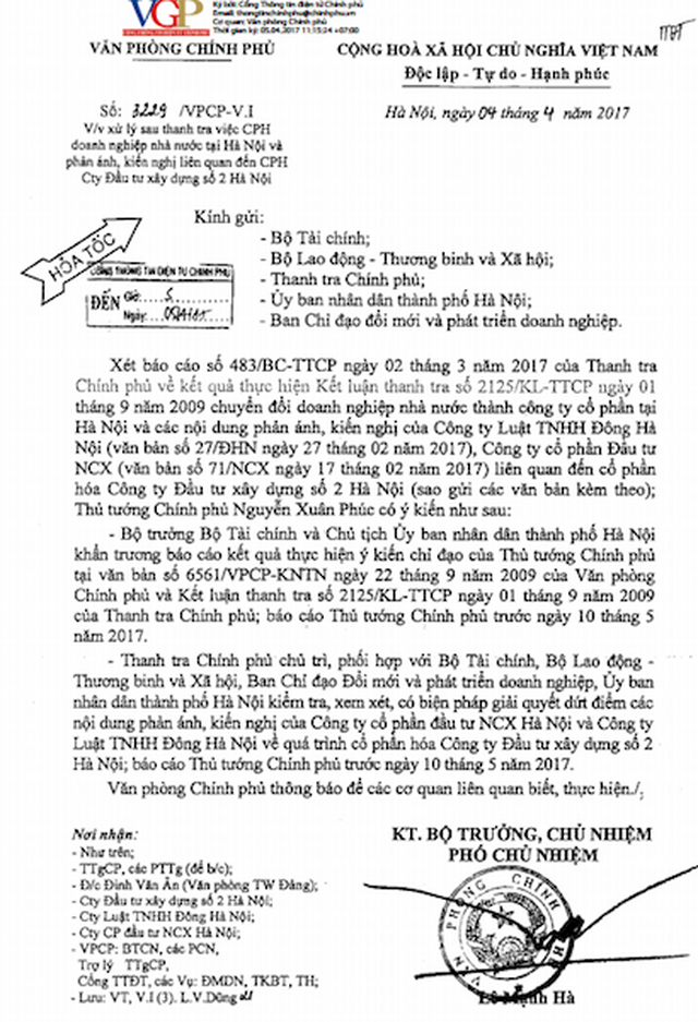 Công an TP Hà Nội xác nhận hàng loạt sai phạm của nguyên Giám đốc Công ty Hacinco - 5 Công an TP Hà Nội xác nhận hàng loạt sai phạm của nguyên Giám đốc Công ty Hacinco - 5