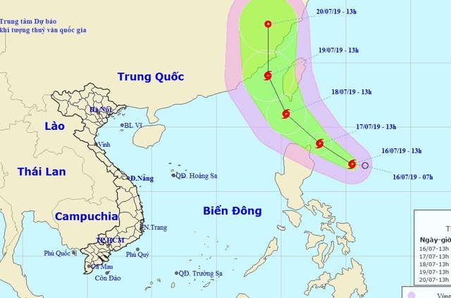 Áp thấp nhiệt đới gần Biên Đông đã mạnh lên thành bão - 1