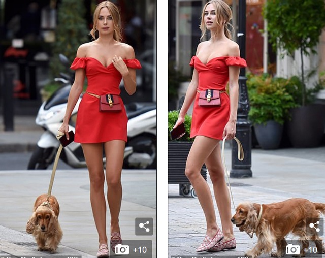 Kimberley Garner mặc gợi cảm đưa cún cưng ra phố - 3 Kimberley Garner mặc gợi cảm đưa cún cưng ra phố - 3