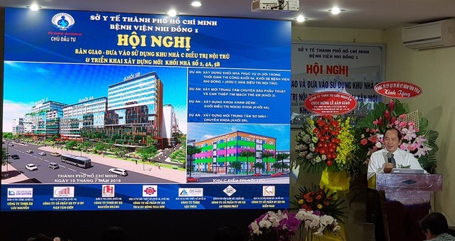 Đầu tư 2.000 tỷ đồng xây mới 3 khối nhà Bệnh viện Nhi Đồng 1 - 2 Đầu tư 2.000 tỷ đồng xây mới 3 khối nhà Bệnh viện Nhi Đồng 1 - 2