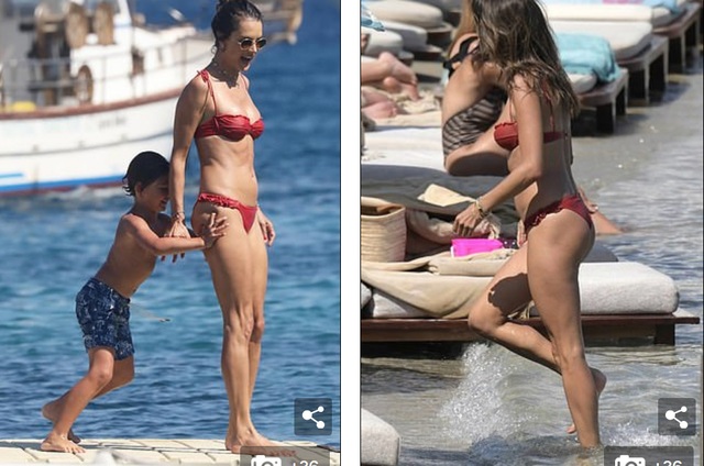 Alessandra Ambrosio vui đùa cùng con trên biển - 5 Alessandra Ambrosio vui đùa cùng con trên biển - 5