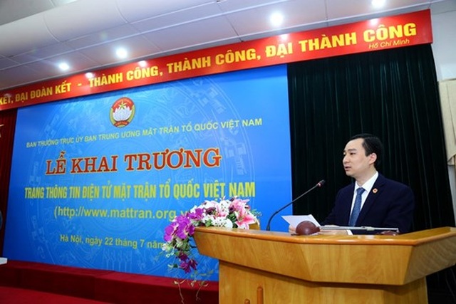 Khai trương Trang thông tin điện tử mới Mặt trận Tổ quốc Việt Nam - 4 Khai trương Trang thông tin điện tử mới Mặt trận Tổ quốc Việt Nam - 4