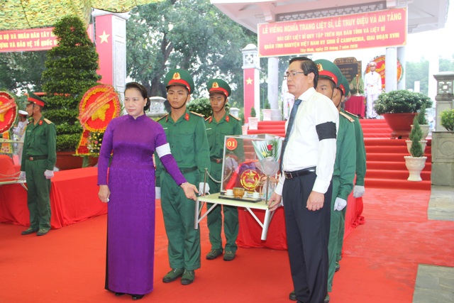 Tây Ninh: Truy điệu, an táng 245 hài cốt liệt sĩ - Ảnh minh hoạ 2