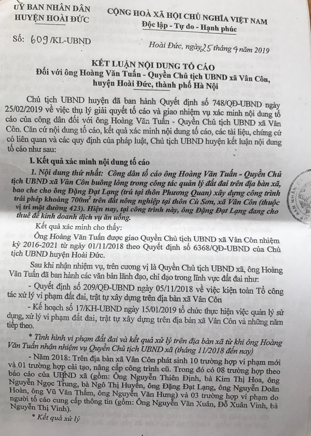 Hà Nội: Bát nháo vi phạm trật tự xây dựng, Chủ tịch xã lại bị yêu cầu... rút kinh nghiệm! - 2 Hà Nội: Bát nháo vi phạm trật tự xây dựng, Chủ tịch xã lại bị yêu cầu... rút kinh nghiệm! - 2