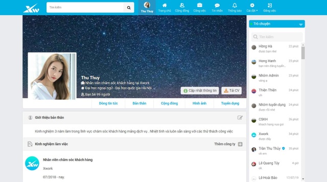 Mạng xã hội việc làm Xwork – Làn gió mới trên thị trường công nghệ kết nối. - 4