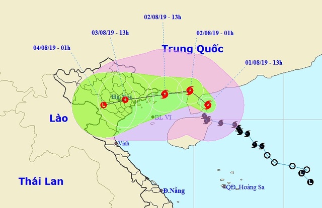 Bão số 3 đổi hướng trước khi đổ bộ vào Quảng Ninh - Thái Bình - 1 Bão số 3 đổi hướng trước khi đổ bộ vào Quảng Ninh - Thái Bình - 1