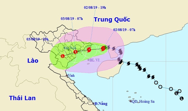 Bão số 3 đã vào Vịnh Bắc Bộ, nhiều tỉnh phía Bắc mưa to - 1