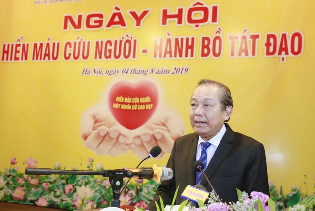 Phó Thủ tướng dự Ngày hội hiến máu, hiến tạng tại Học viện Phật giáo - 1 Phó Thủ tướng dự Ngày hội hiến máu, hiến tạng tại Học viện Phật giáo - 1