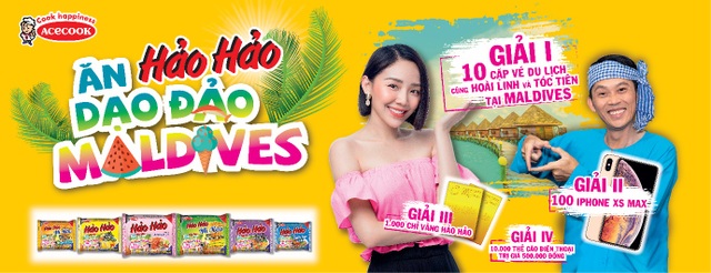 Hảo Hảo trao những cặp vé du lịch quốc đảo Maldives đầu tiên cho khách hàng may mắn - 1 Hảo Hảo trao những cặp vé du lịch quốc đảo Maldives đầu tiên cho khách hàng may mắn - 1