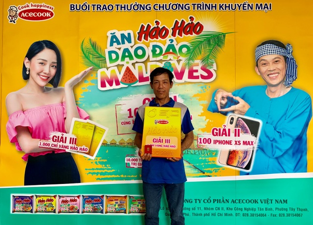 Hảo Hảo trao những cặp vé du lịch quốc đảo Maldives đầu tiên cho khách hàng may mắn - 3 Hảo Hảo trao những cặp vé du lịch quốc đảo Maldives đầu tiên cho khách hàng may mắn - 3