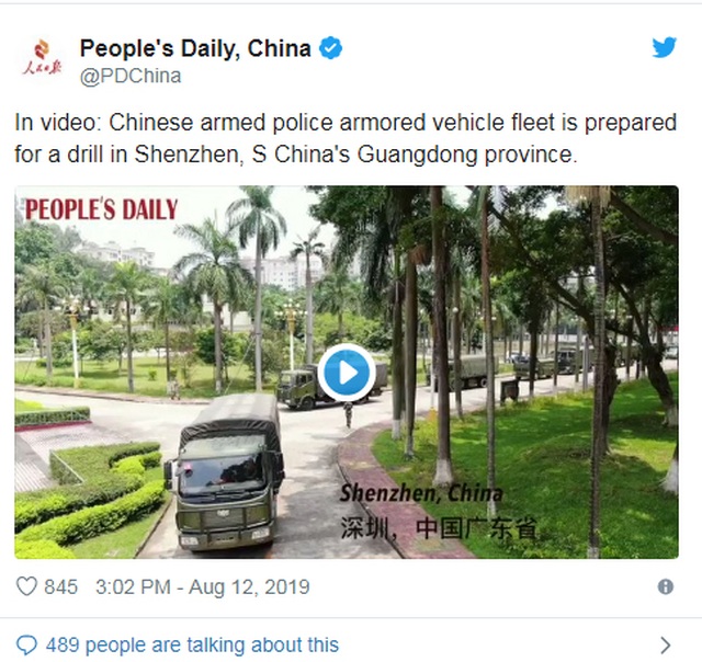 Xe thiết giáp Trung Quốc xuất hiện gần Hong Kong - 2