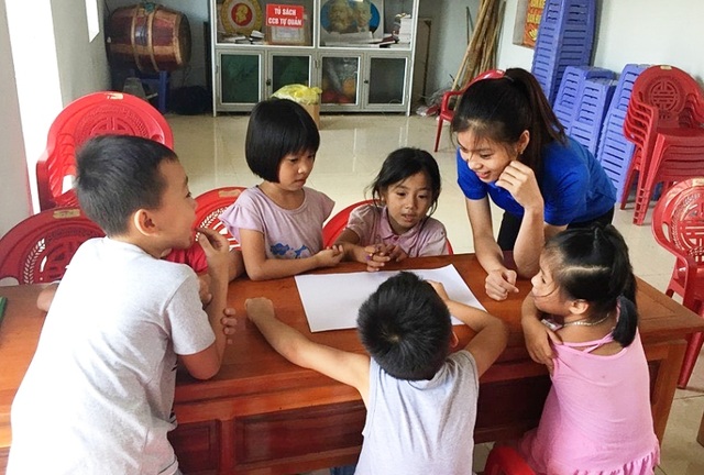 Sinh viên mở lớp dạy tiếng Anh miễn phí cho học sinh dịp hè - 2 Sinh viên mở lớp dạy tiếng Anh miễn phí cho học sinh dịp hè - 2