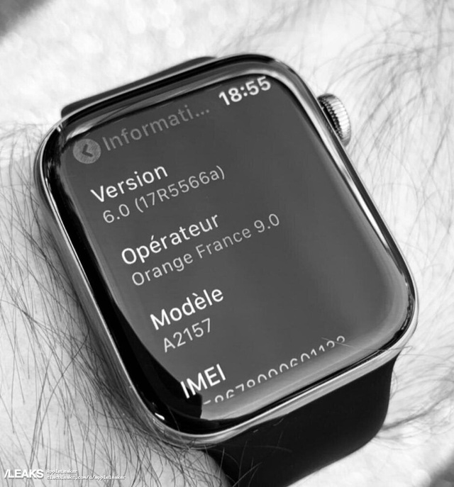 Lộ ảnh đồng hồ thông minh Apple Watch Series 5 sắp ra mắt