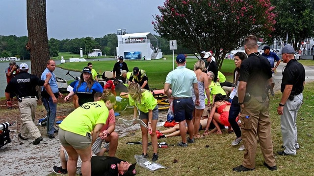 Kinh hãi sét đánh trúng sân golf khiến nhiều người bị thương - Ảnh minh hoạ 3