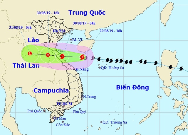 Sáng mai bão số 4 vào đất liền Nghệ An - Quảng Bình - 1 Sáng mai bão số 4 vào đất liền Nghệ An - Quảng Bình - 1
