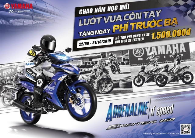 Tưng bừng đón năm học mới cùng Yamaha Exciter: Tặng ngay phí trước bạ - 1