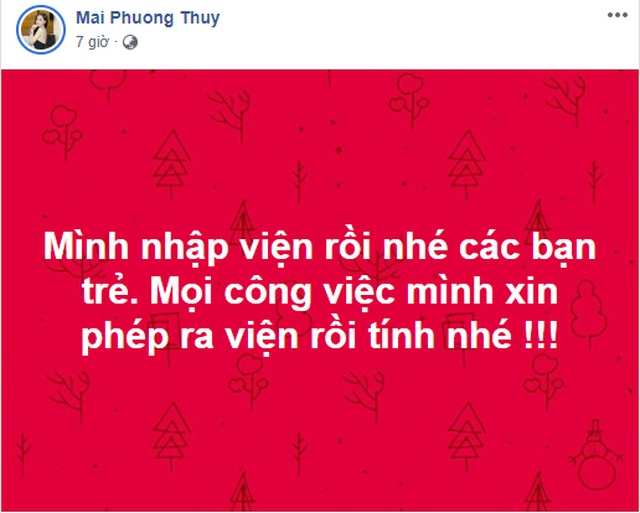 Hoa hậu Mai Phương Thúy phải nhập viện khẩn cấp khiến nhiều người lo lắng - 2 Hoa hậu Mai Phương Thúy phải nhập viện khẩn cấp khiến nhiều người lo lắng - 2