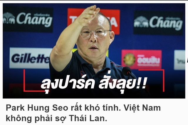 Bị yêu cầu giữ trật tự, truyền thông Thái Lan “chê” thầy Park khó tính