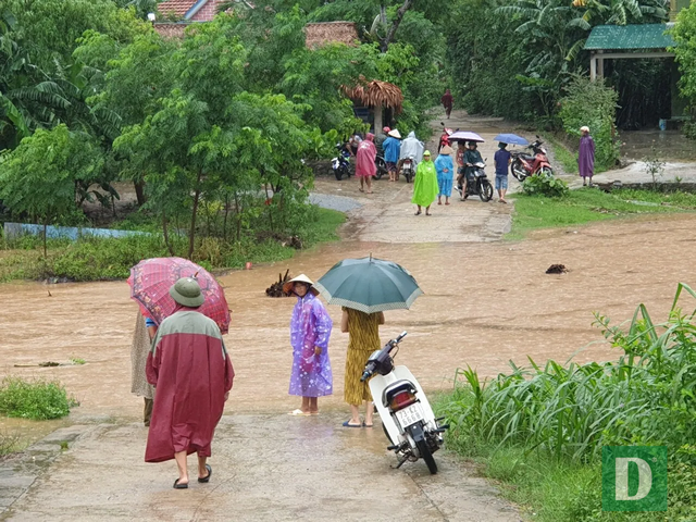 Nước lũ lên nhanh gây ngập, chia cắt nhiều nơi tại Quảng Bình - 11 Nước lũ lên nhanh gây ngập, chia cắt nhiều nơi tại Quảng Bình - 11