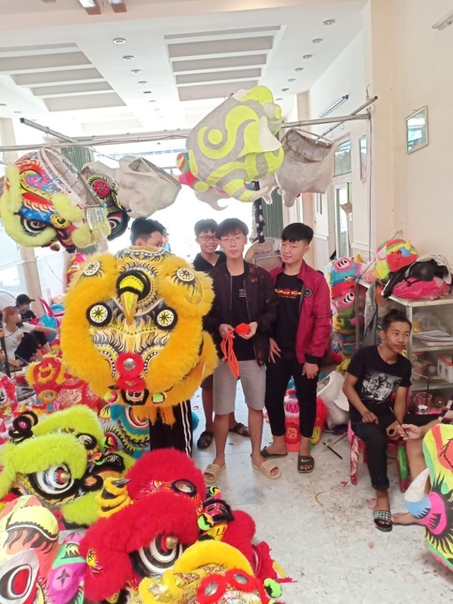 Quảng Nam vào mùa sản xuất đầu lân trung thu Quảng Nam vào mùa sản xuất đầu lân trung thu