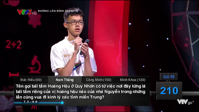 Tấm vé cuối cùng chung kết năm Olympia 19 gọi tên nam sinh Đắk Lắk - 2 Tấm vé cuối cùng chung kết năm Olympia 19 gọi tên nam sinh Đắk Lắk - 2