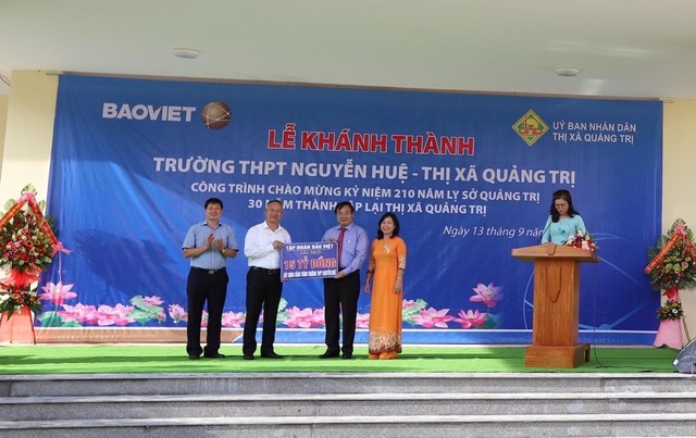 Tập đoàn Bảo Việt đồng hành cùng thế hệ trẻ Việt Nam dịp khai trường, xây dựng trường học tại Quảng Trị - 1 Tập đoàn Bảo Việt đồng hành cùng thế hệ trẻ Việt Nam dịp khai trường, xây dựng trường học tại Quảng Trị - 1