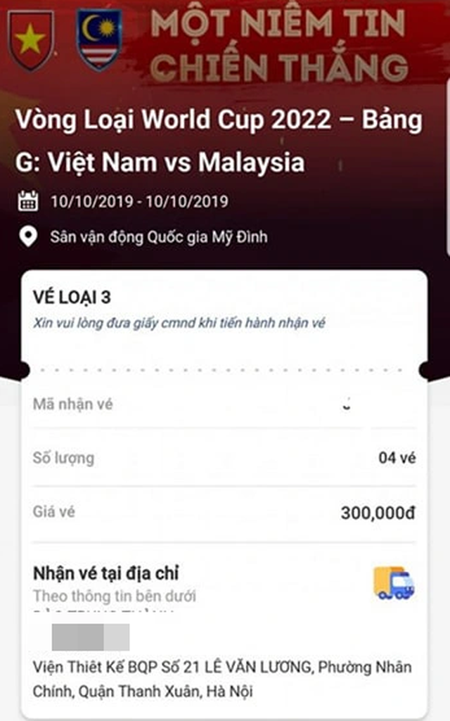 Tiết lộ bất ngờ về cách mua vé trận Việt Nam - Malaysia của một dân phe - 3 Tiết lộ bất ngờ về cách mua vé trận Việt Nam - Malaysia của một dân phe - 3