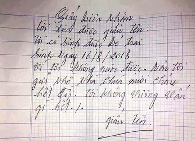 Bé trai kháu khỉnh bị bỏ tại chùa với lời nhắn “xin nuôi cháu hết đời” - 2 Bé trai kháu khỉnh bị bỏ tại chùa với lời nhắn “xin nuôi cháu hết đời” - 2