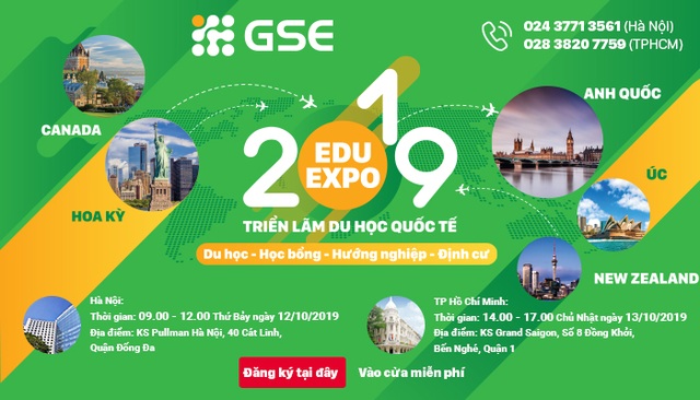 Lợi ích của việc tham gia Triển lãm du học quốc tế Edu Expo 2019 của GSE - 1 Lợi ích của việc tham gia Triển lãm du học quốc tế Edu Expo 2019 của GSE - 1